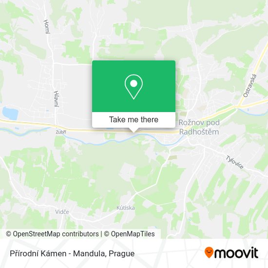 Přírodní Kámen - Mandula map