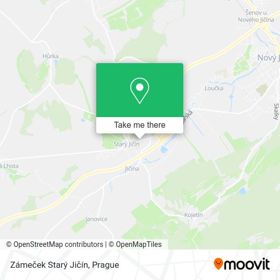 Zámeček Starý Jičín map
