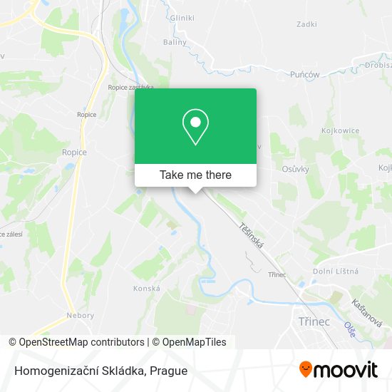 Homogenizační Skládka map