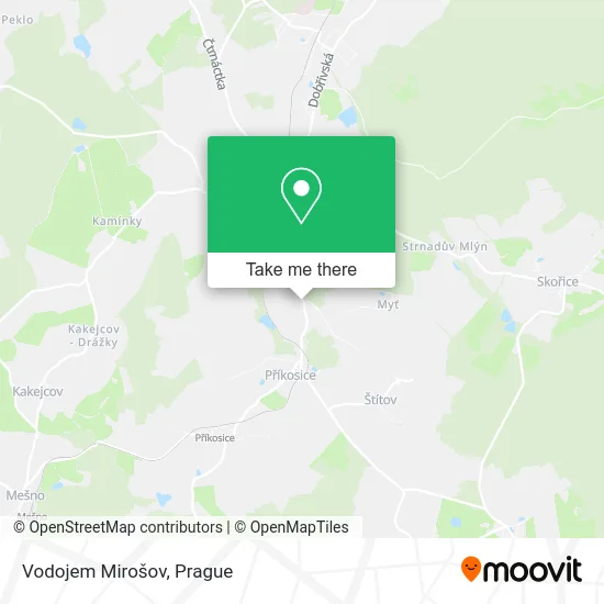 Карта Vodojem Mirošov