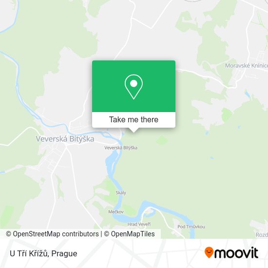 U Tří Křížů map