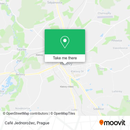 Café Jednorožec map