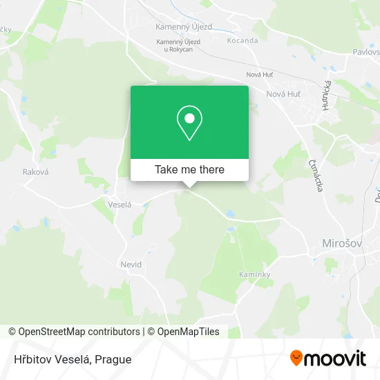 Карта Hřbitov Veselá