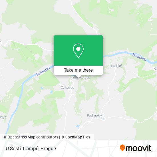 U Šesti Trampů map