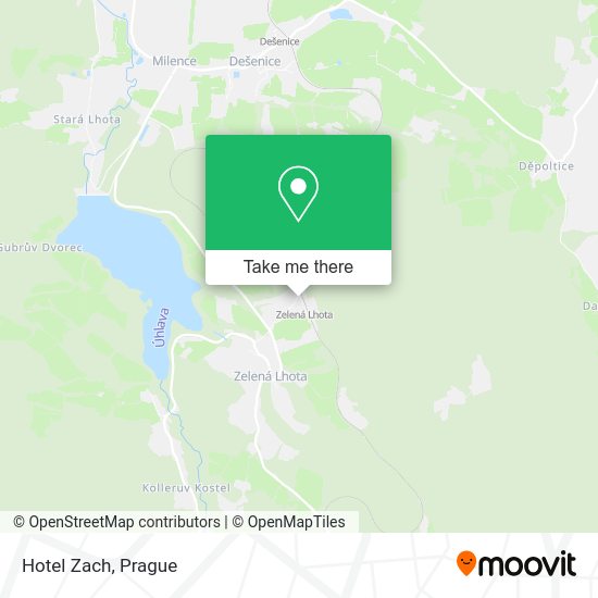 Hotel Zach map