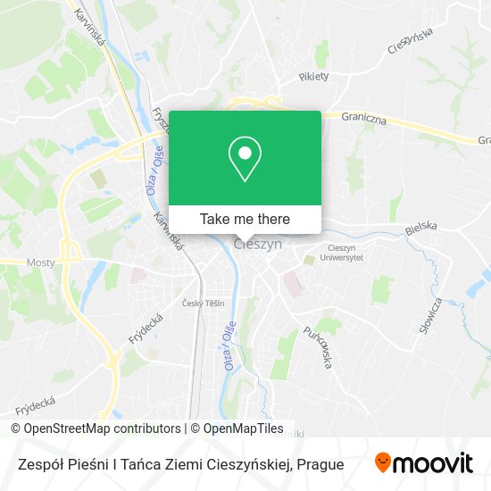 Zespół Pieśni I Tańca Ziemi Cieszyńskiej map