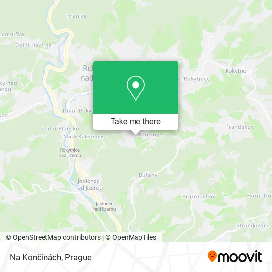 Карта Na Končinách