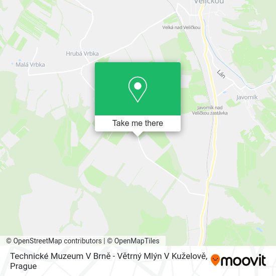 Technické Muzeum V Brně - Větrný Mlýn V Kuželově map