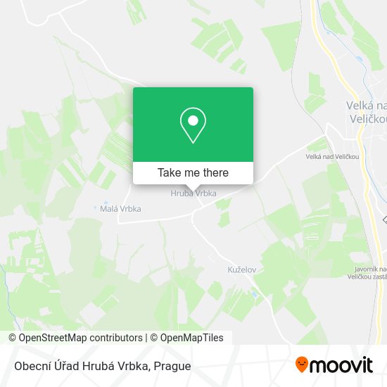Obecní Úřad Hrubá Vrbka map