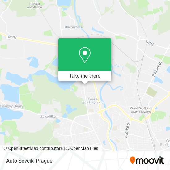 Auto Ševčík map