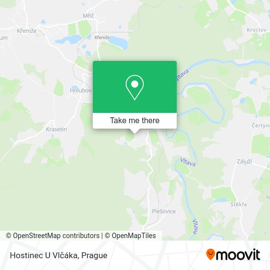 Hostinec U Vlčáka map