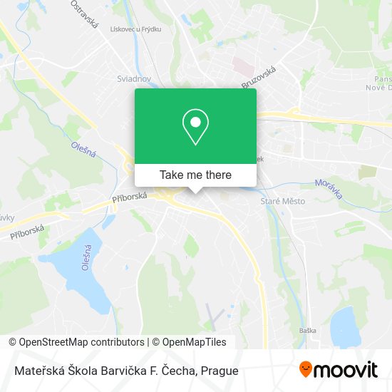 Mateřská Škola Barvička F. Čecha map