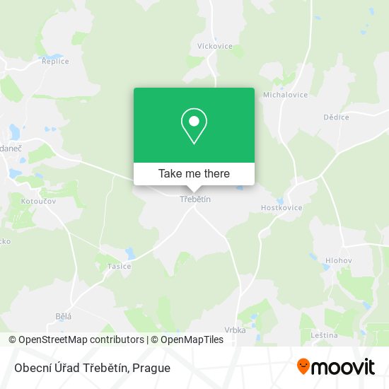 Obecní Úřad Třebětín map