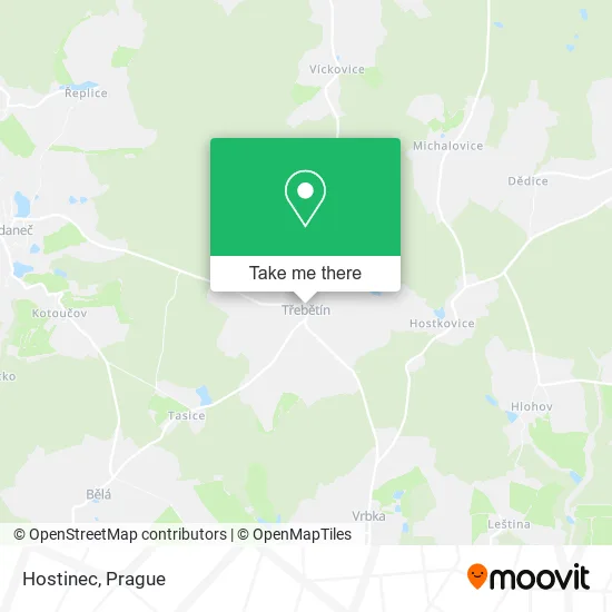 Карта Hostinec