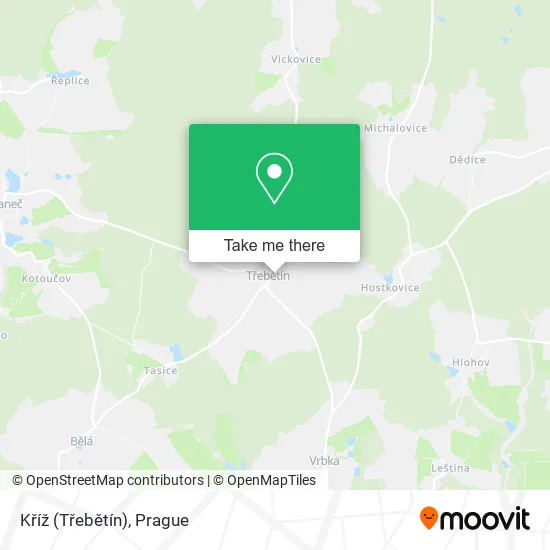 Kříž (Třebětín) map