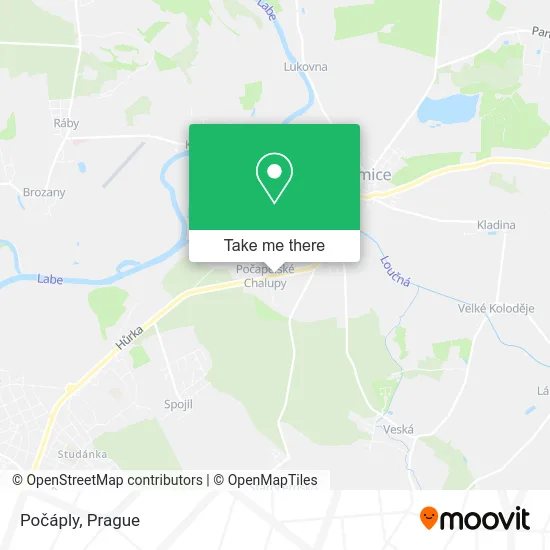 Карта Počáply