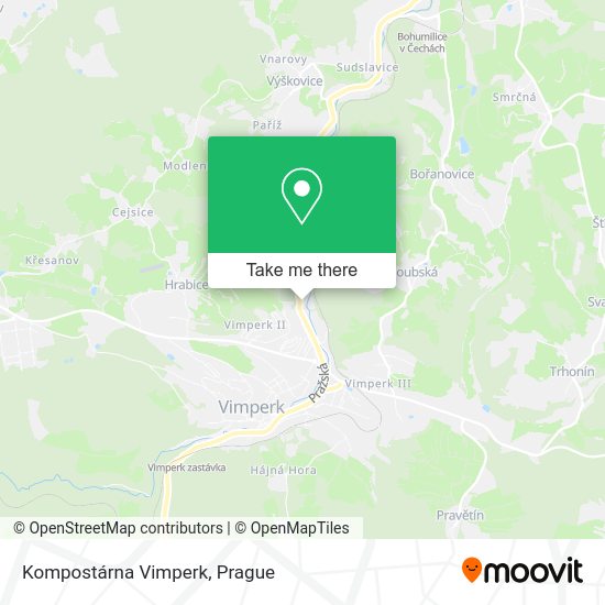 Kompostárna Vimperk map