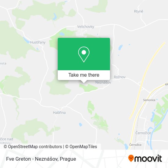 Fve Greton - Neznášov map