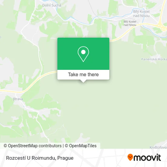 Rozcestí U Roimundu map