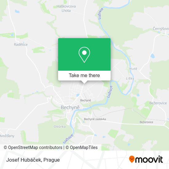 Josef Hubáček map