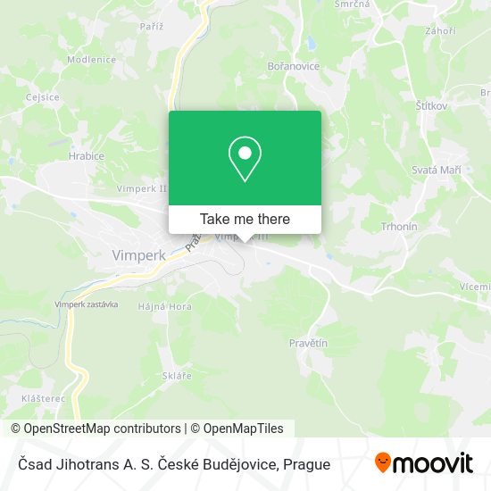 Čsad Jihotrans A. S. České Budějovice map