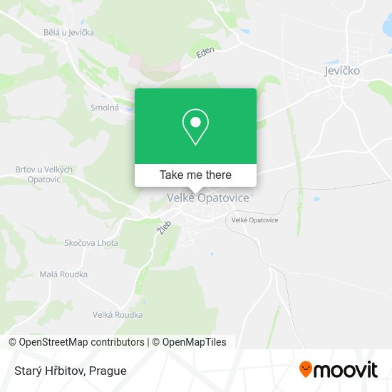 Starý Hřbitov map