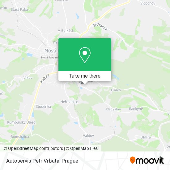 Карта Autoservis Petr Vrbata