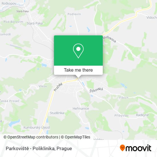 Parkoviště - Poliklinika map