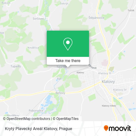 Krytý Plavecký Areál Klatovy map