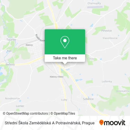 Střední Škola Zemědělská A Potravinářská map