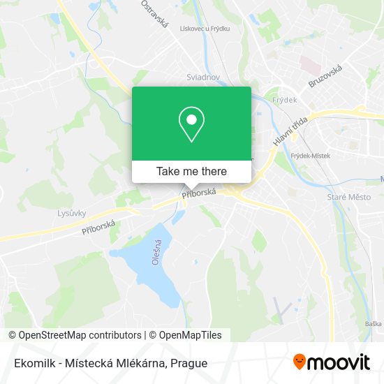Ekomilk - Místecká Mlékárna map