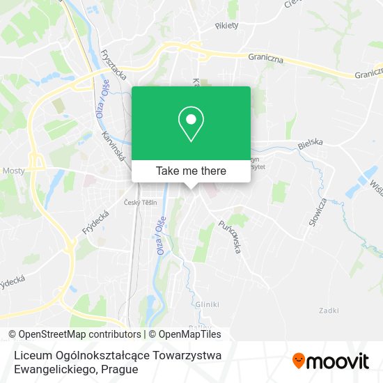 Liceum Ogólnokształcące Towarzystwa Ewangelickiego map