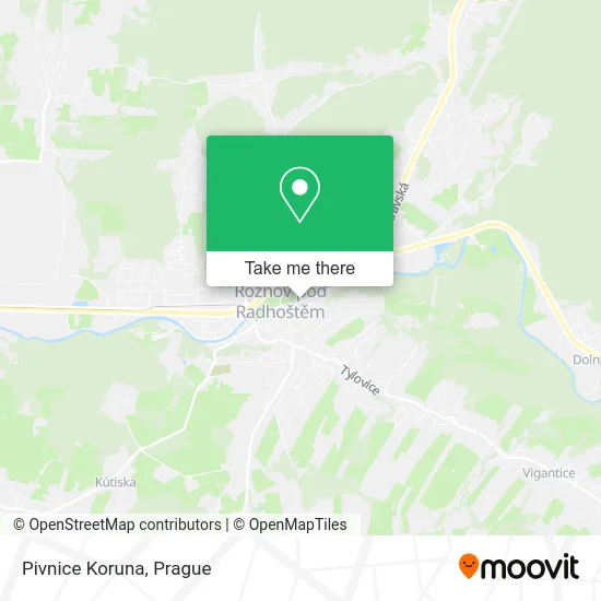Карта Pivnice Koruna
