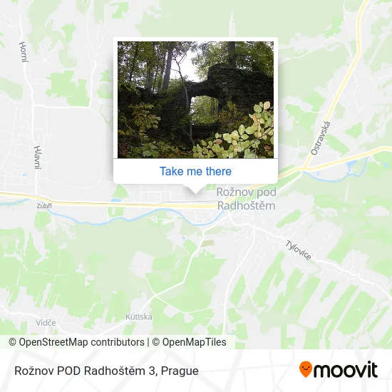 Карта Rožnov POD Radhoštěm 3