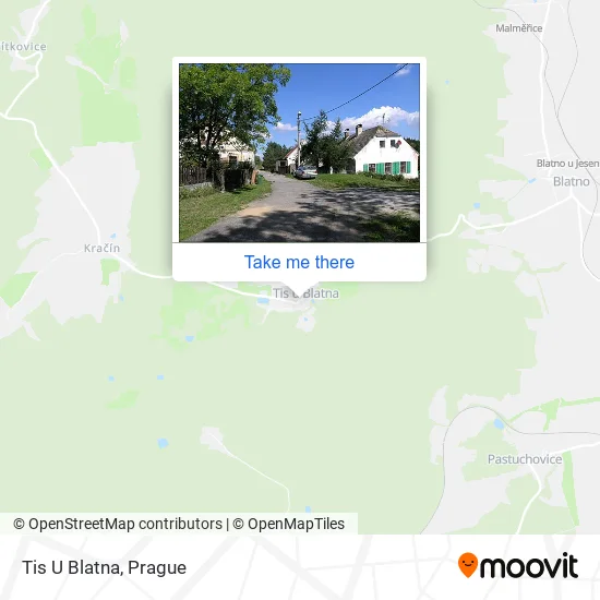 Карта Tis U Blatna