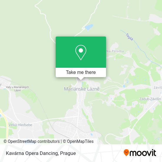 Kavárna Opera Dancing map