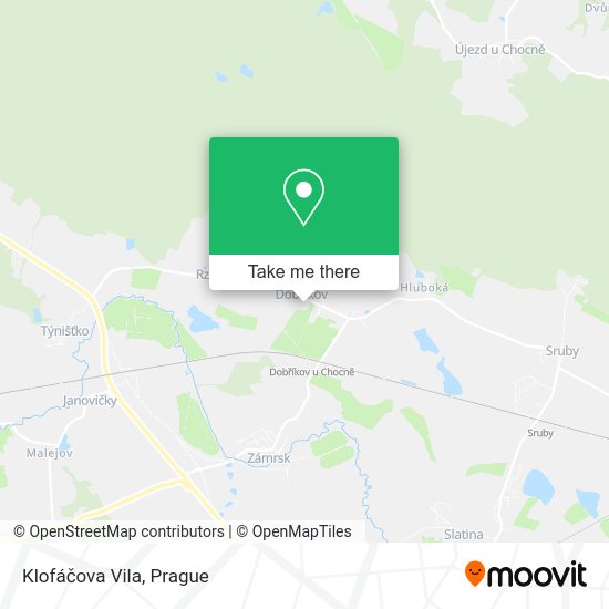 Klofáčova Vila map