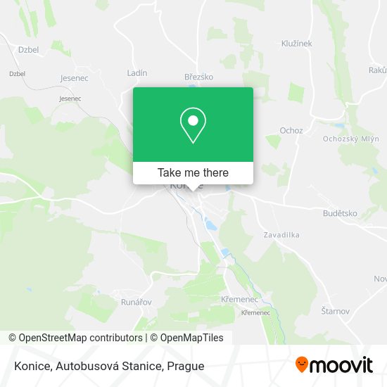 Konice, Autobusová Stanice map