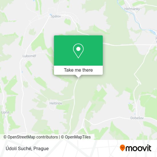 Údolí Suché map