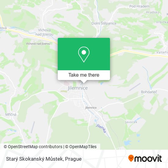 Starý Skokanský Můstek map