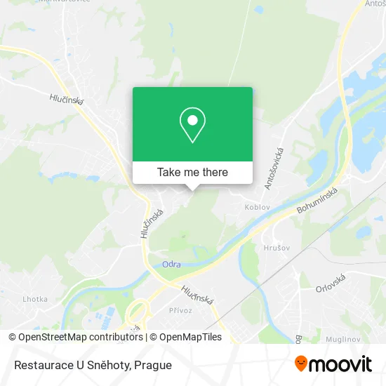 Карта Restaurace U Sněhoty