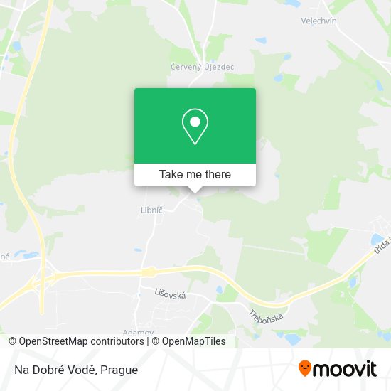 Na Dobré Vodě map