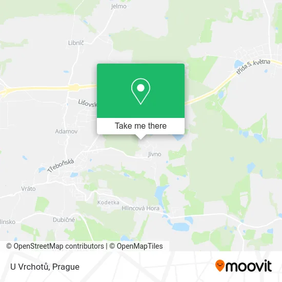 Карта U Vrchotů