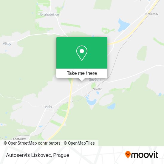 Autoservis Lískovec map