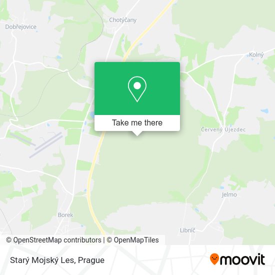 Starý Mojský Les map