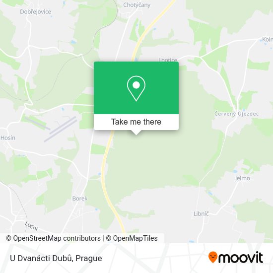 U Dvanácti Dubů map