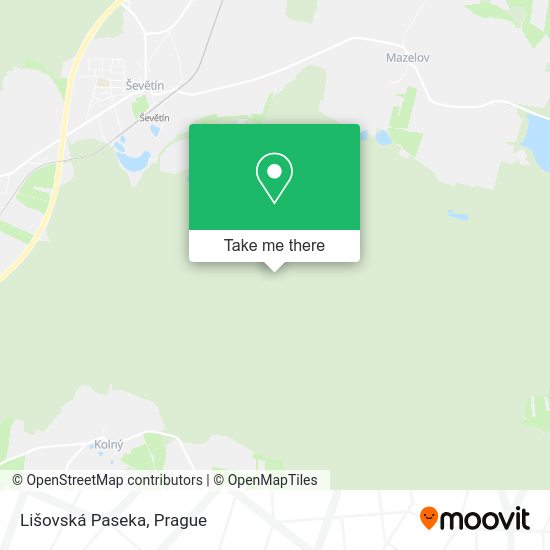 Lišovská Paseka map