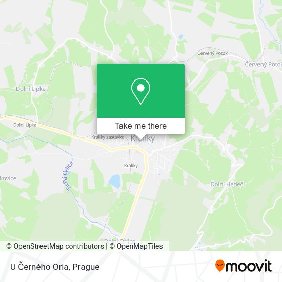 U Černého Orla map