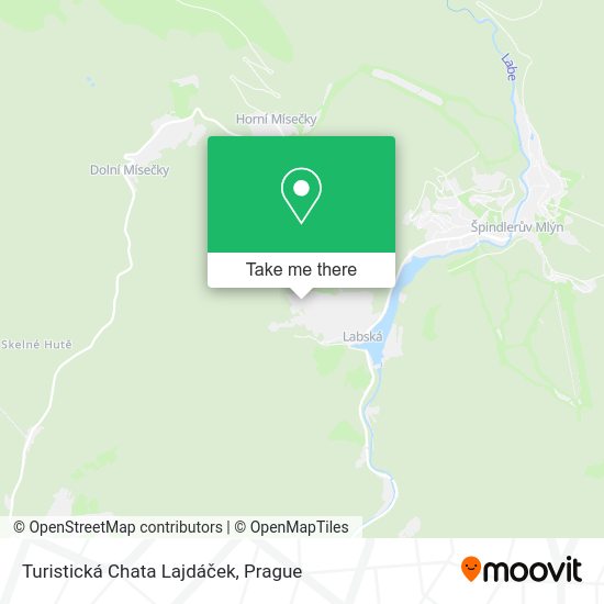 Карта Turistická Chata Lajdáček