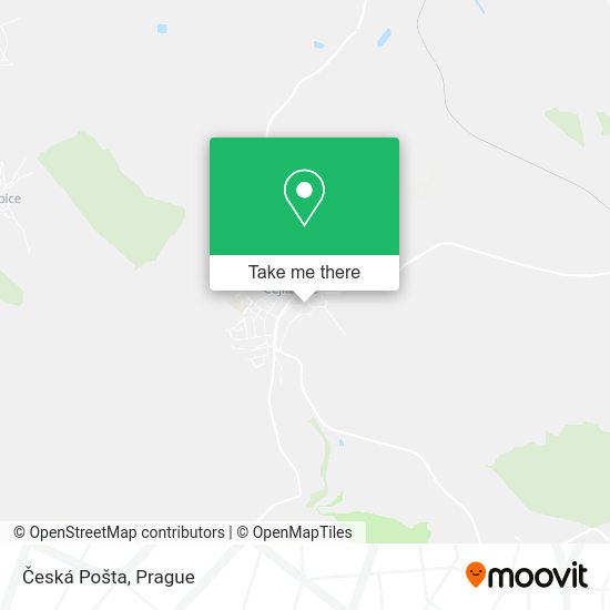 Česká Pošta map